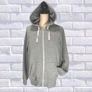 3/$10🙌 DIVIDED Gray Zip-Up Hoodie - Med